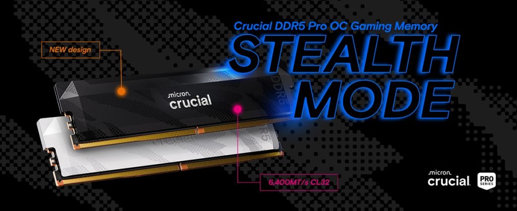 Crucial Unleashes DDR5 Pro Overclocking 6400 CL32 Gaming RAM